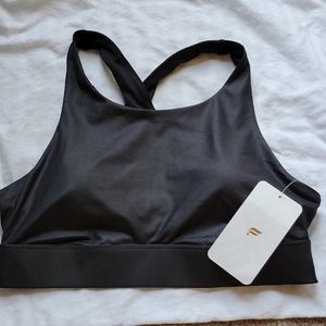 Fabletics Black Large High Impact Sports Bra NWT